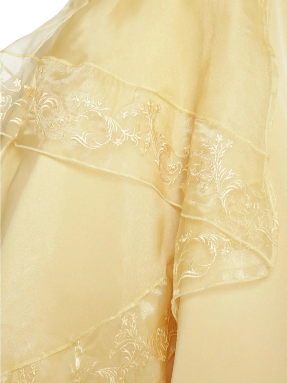 NWOT Disney Beauty and the Beast Belle Princess Yellow Lace Dress Fairycore XL - Picture 5 of 8